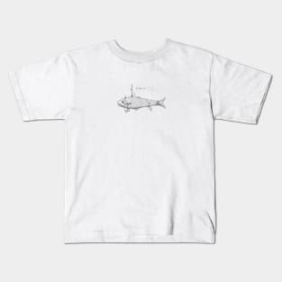 Fishing Lure 1908 Patent Invention Kids T-Shirt